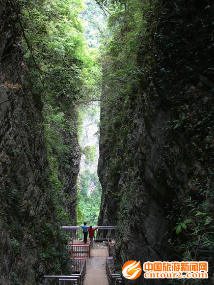 大峡谷一线天绝壁